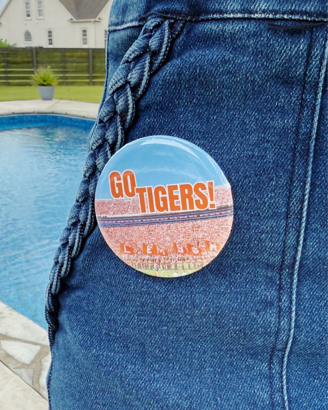 Clemson Game Day Button