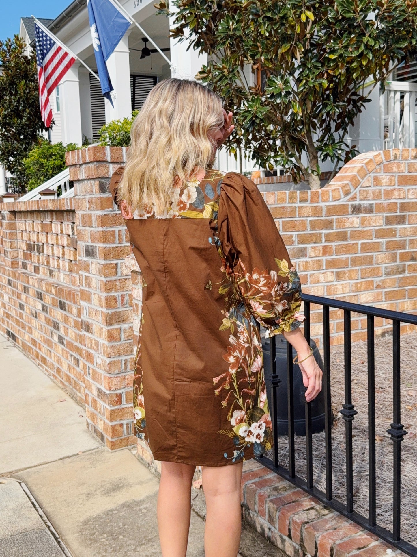 Ellie Floral Button Down Dress