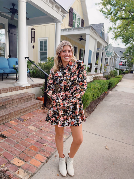 Hazel Floral Button Dress