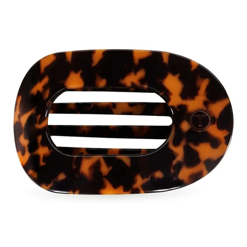 Tortoise Tiny Flat Round Clip