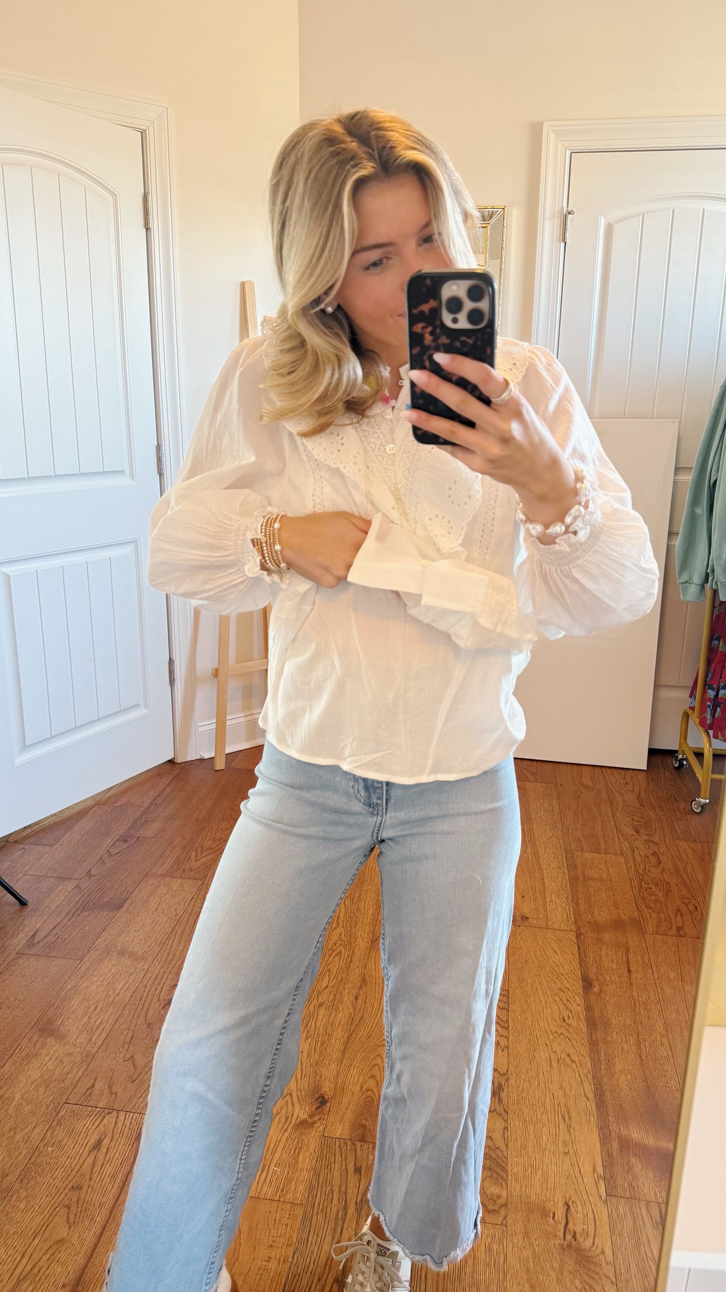 Belle Eyelet Top