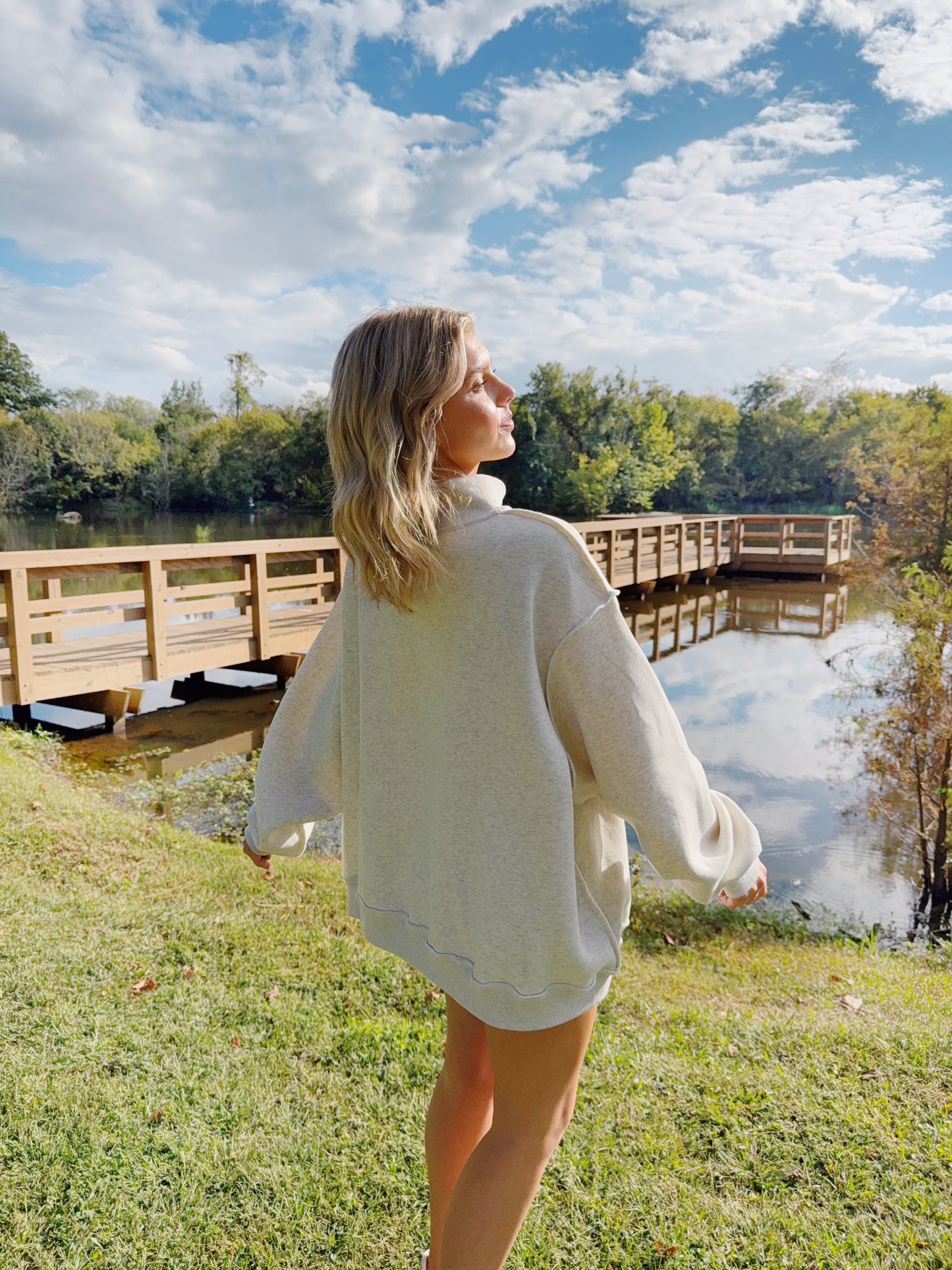 Georgia Girl Mock Neck Sweat Shirt