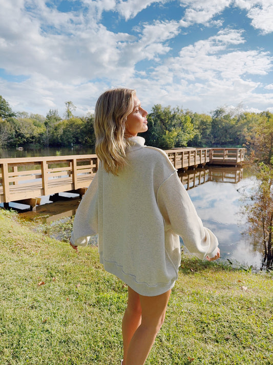 Georgia Girl Mock Neck Sweat Shirt