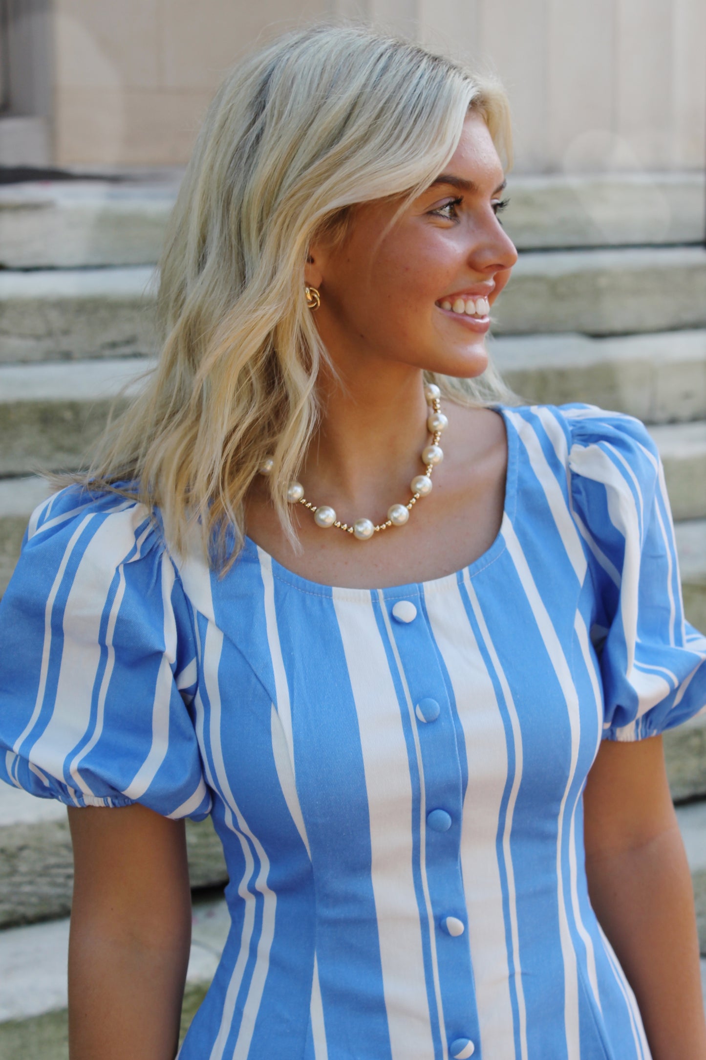 Joyce Striped Mini Dress