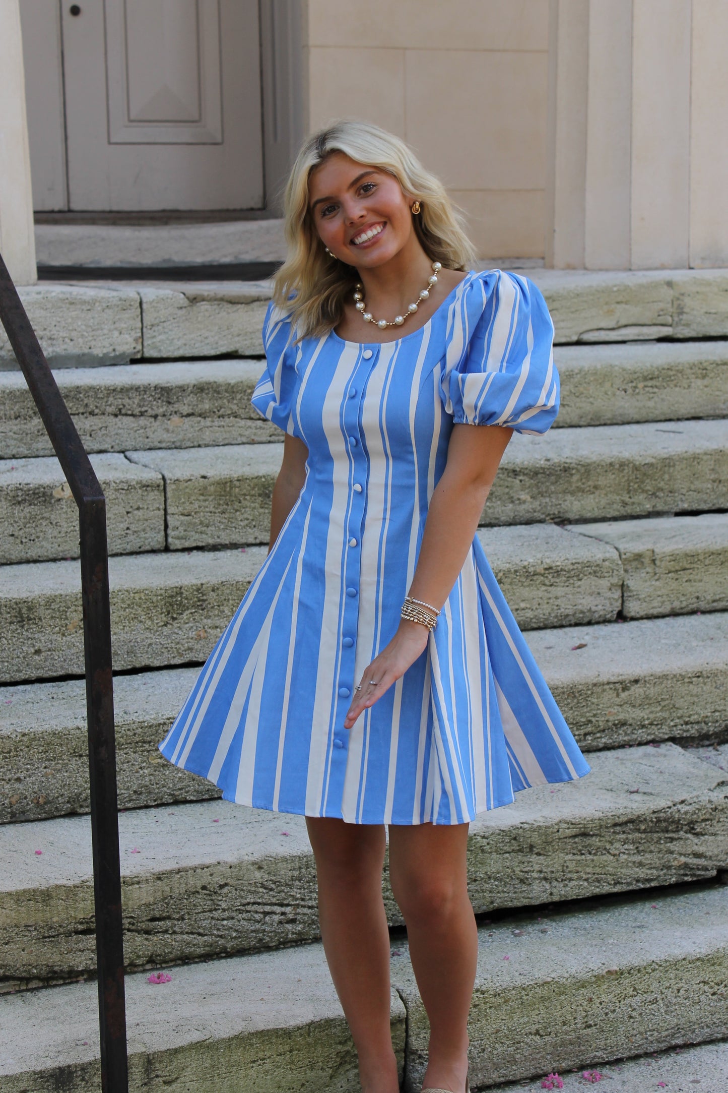 Joyce Striped Mini Dress