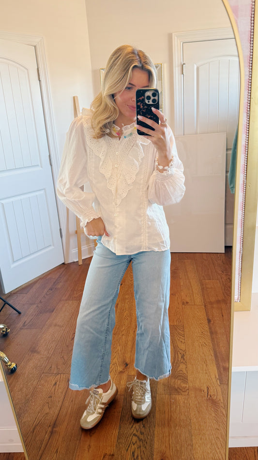 Belle Eyelet Top