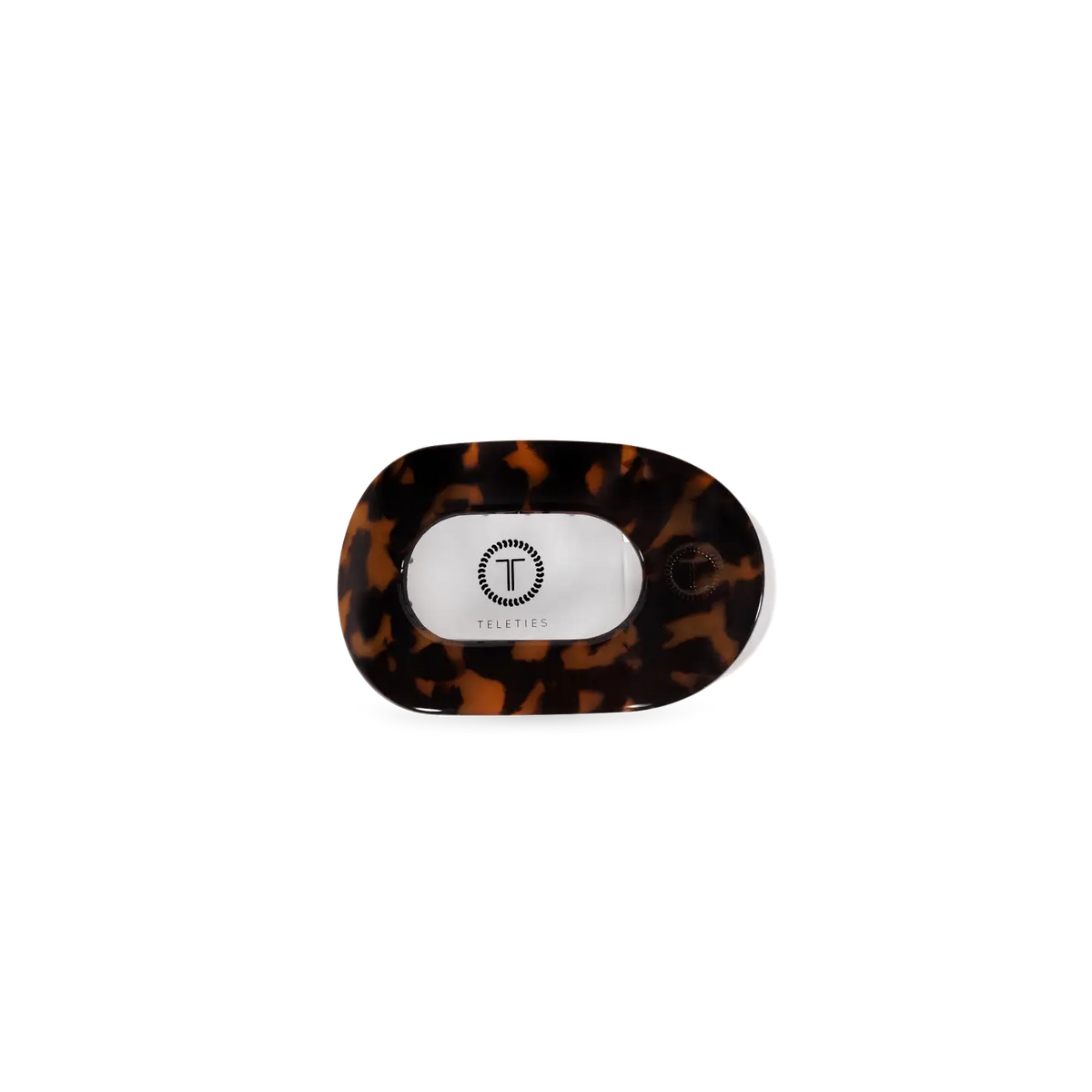 Tortoise Tiny Flat Round Clip