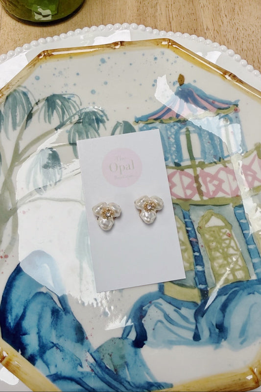 Petal Pearl Earrings