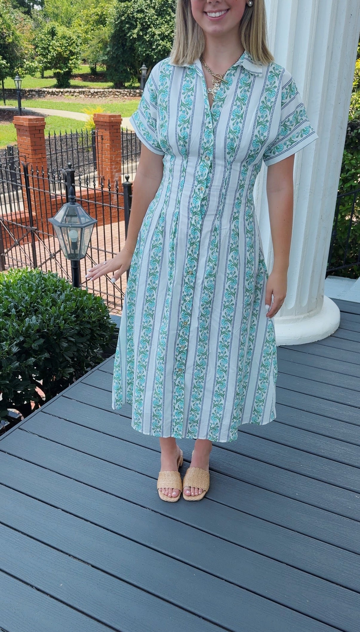 Roma Button Down Dress