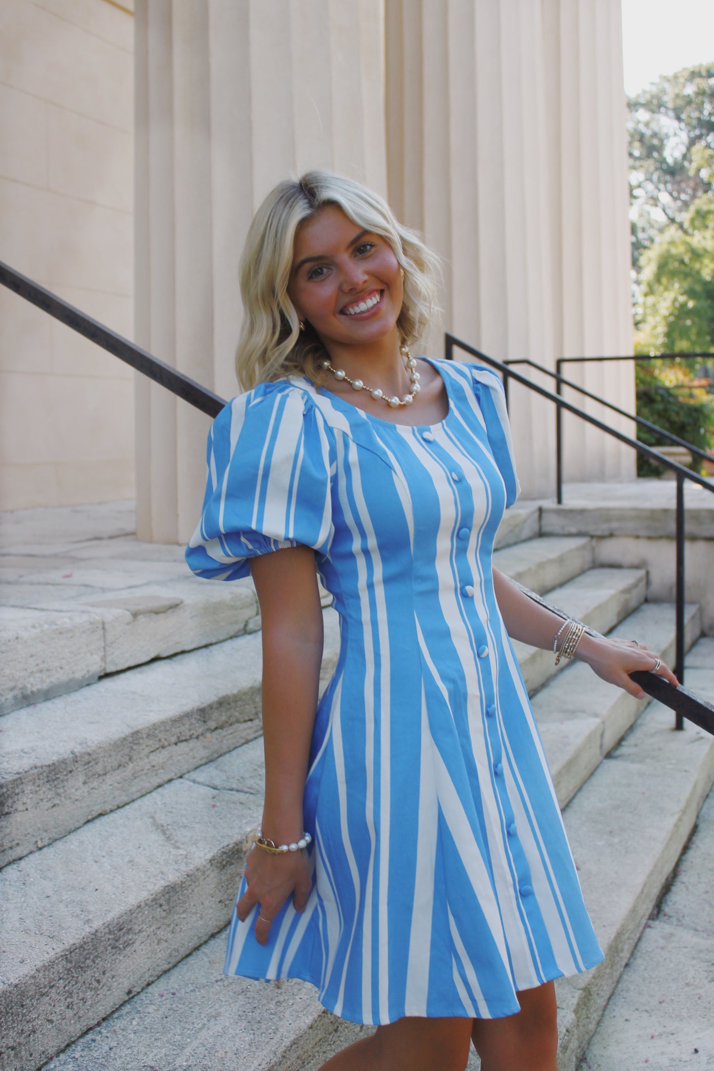 Joyce Striped Mini Dress