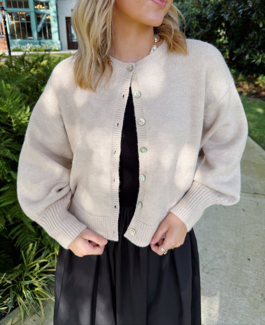 Lena Cream Cardigan