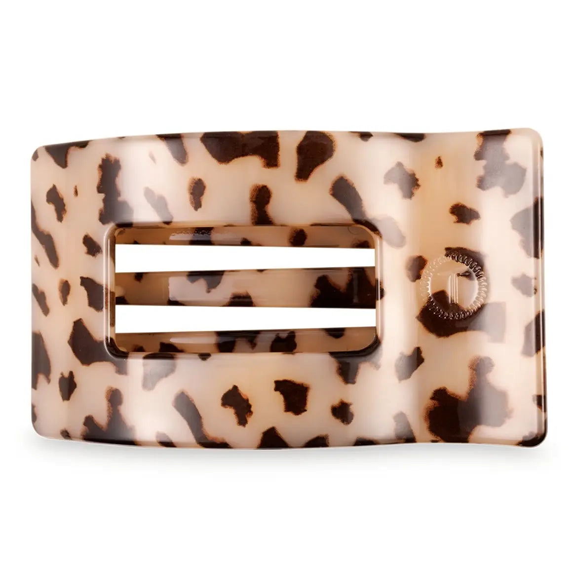 Blonde Tortoise Small Flat Rectangle Hair Clip