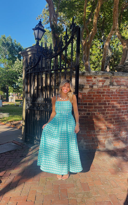 Cova Gingham Maxi Dress