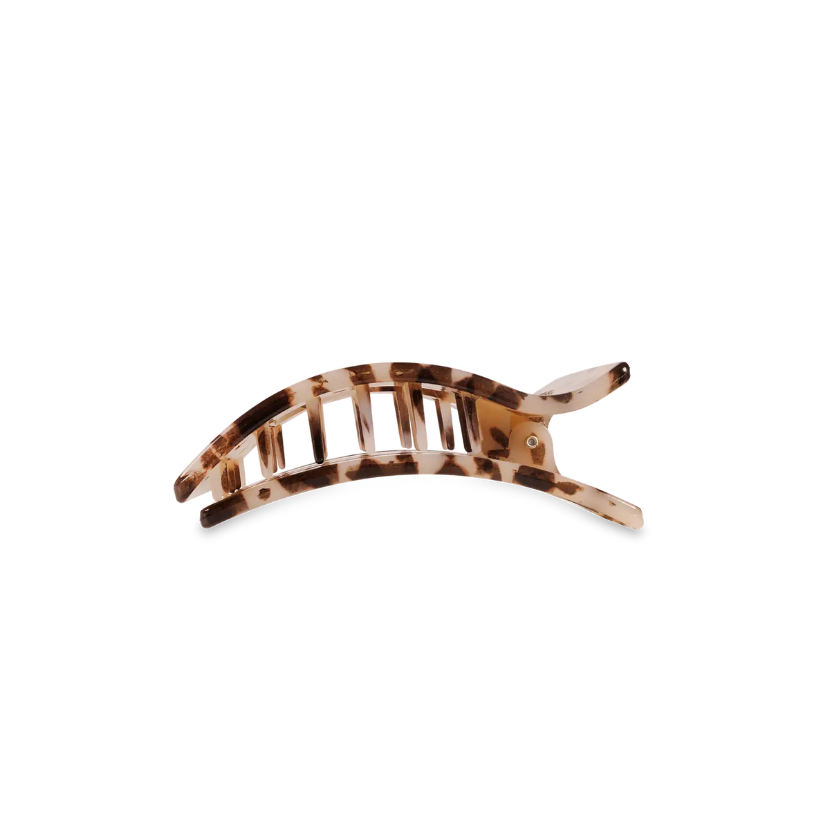 Blonde Tortoise Small Flat Rectangle Hair Clip