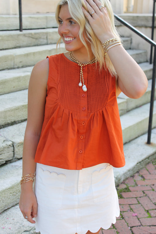 Emily Button Top