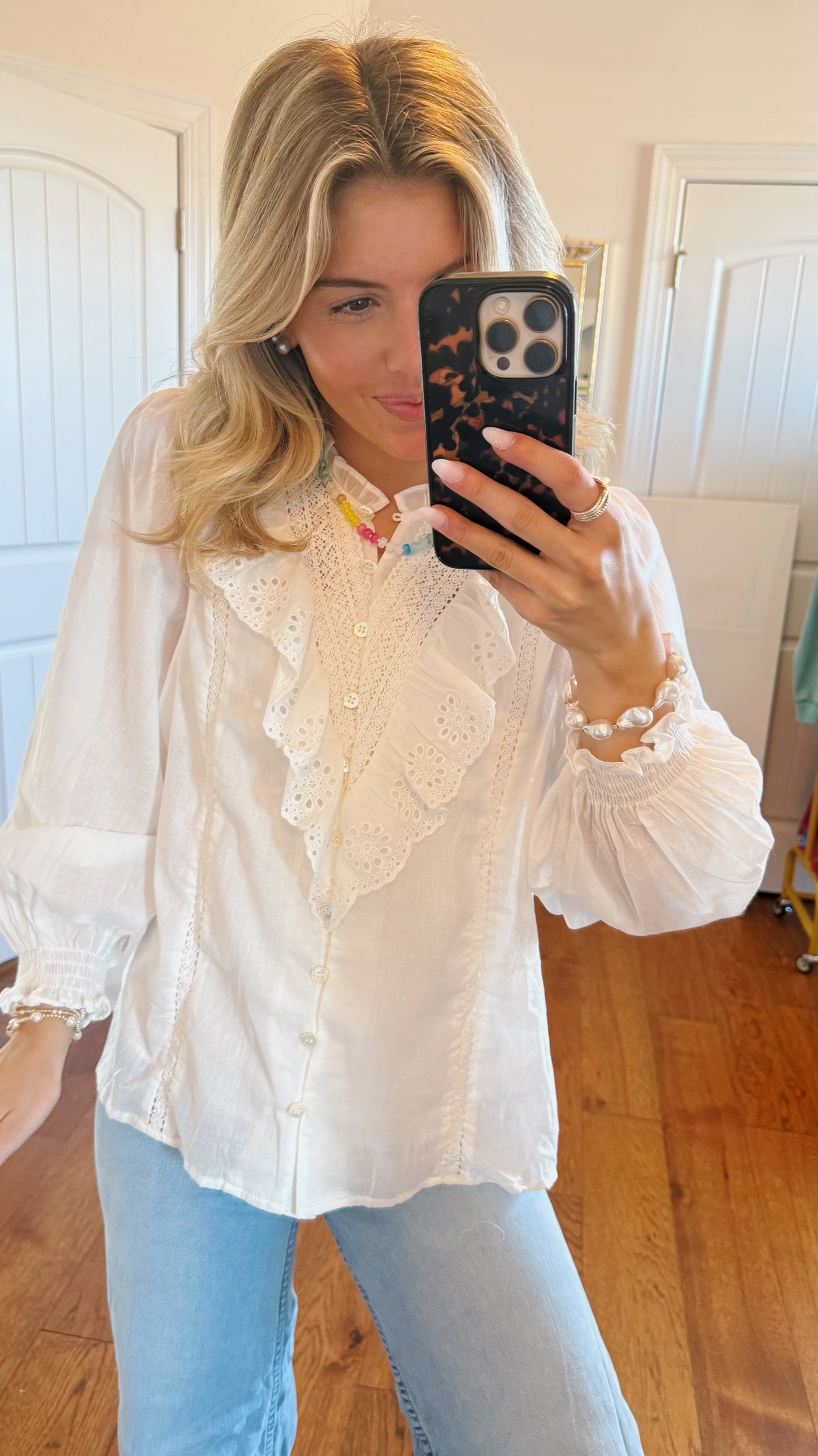 Belle Eyelet Top