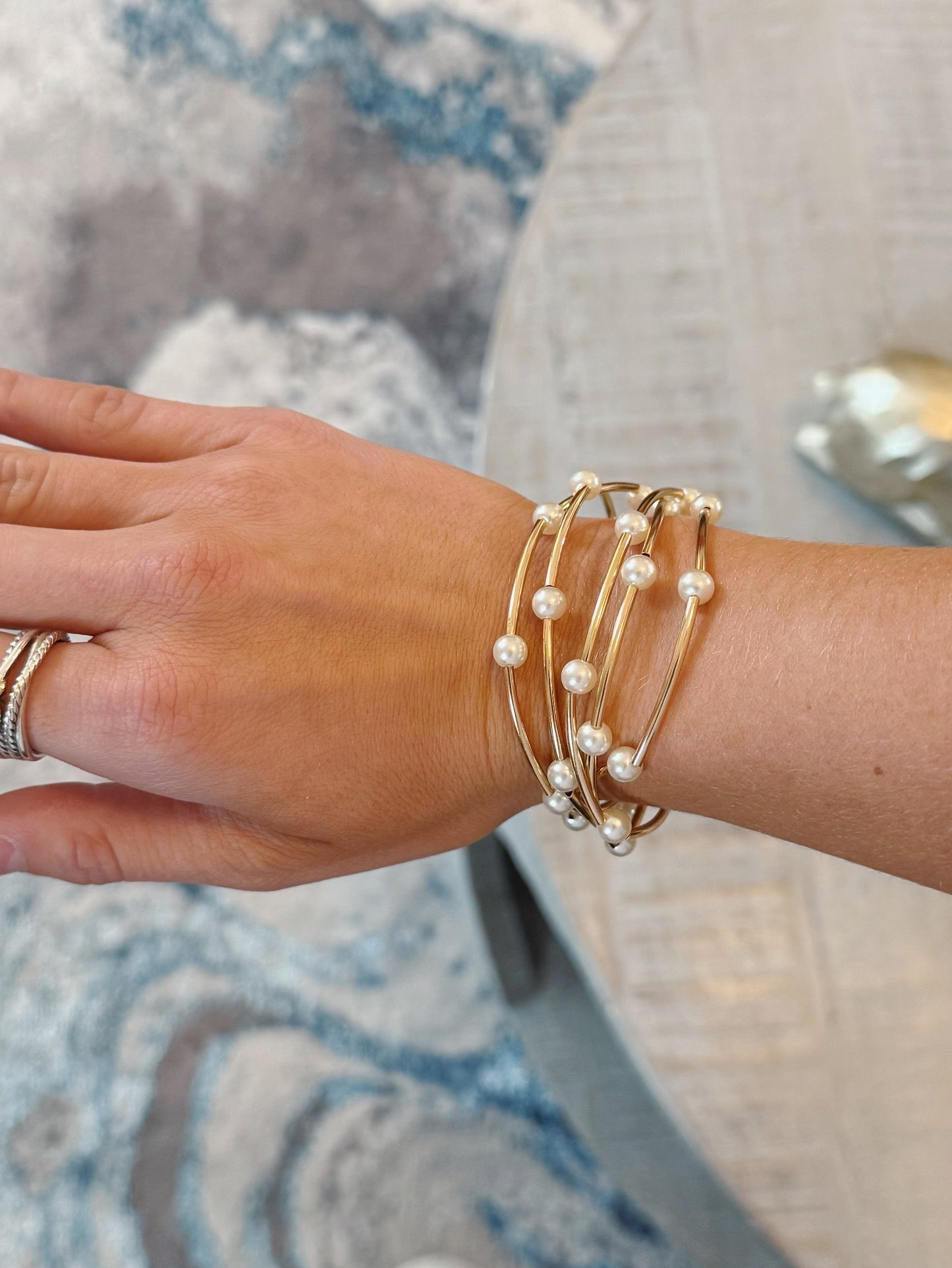 Luna Pearl Bracelet Set