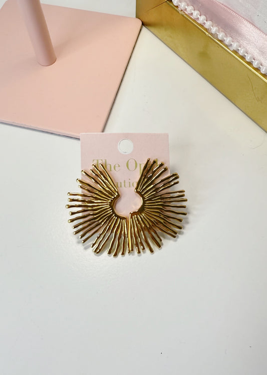 Hallie Half Sun Earrings