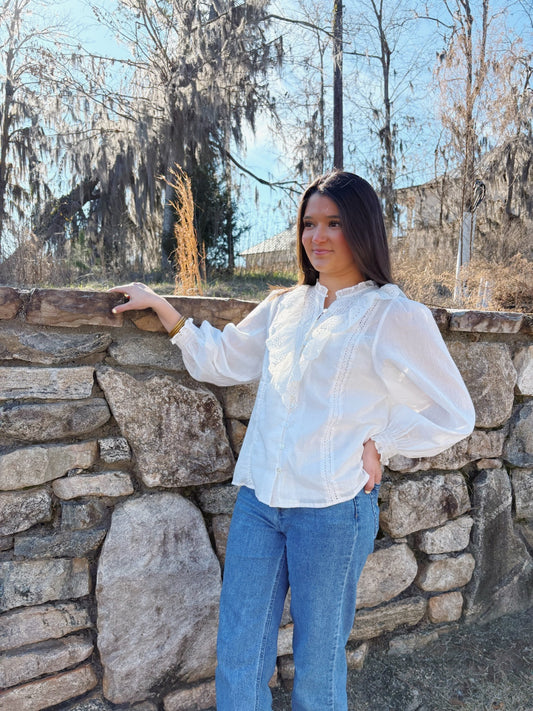 Belle Eyelet Top