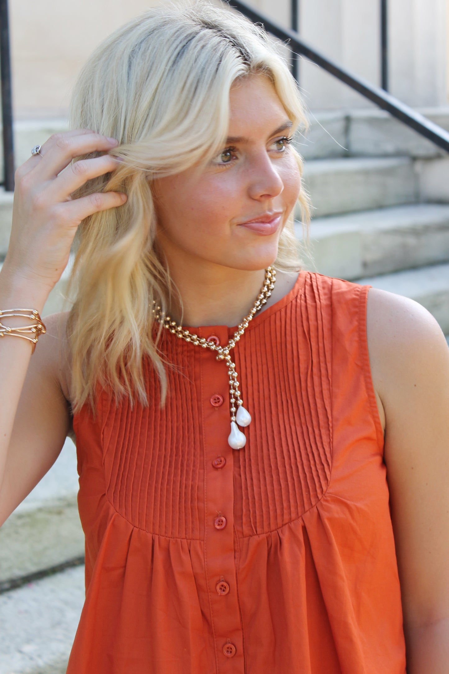 Bonnie Pearl Wrap Necklace