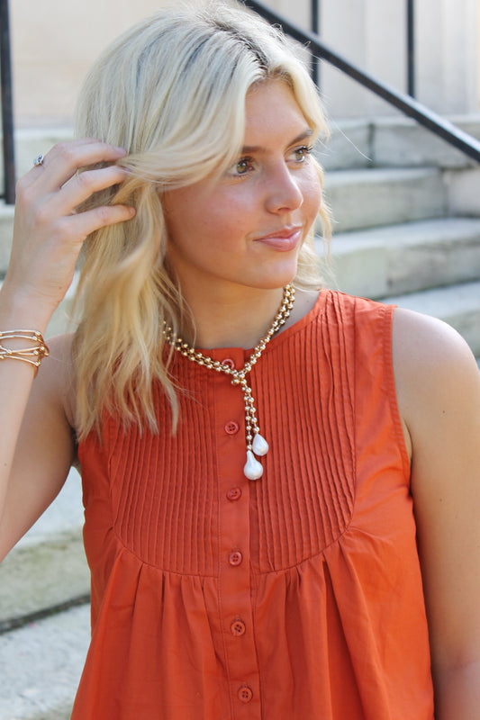 Bonnie Pearl Wrap Necklace