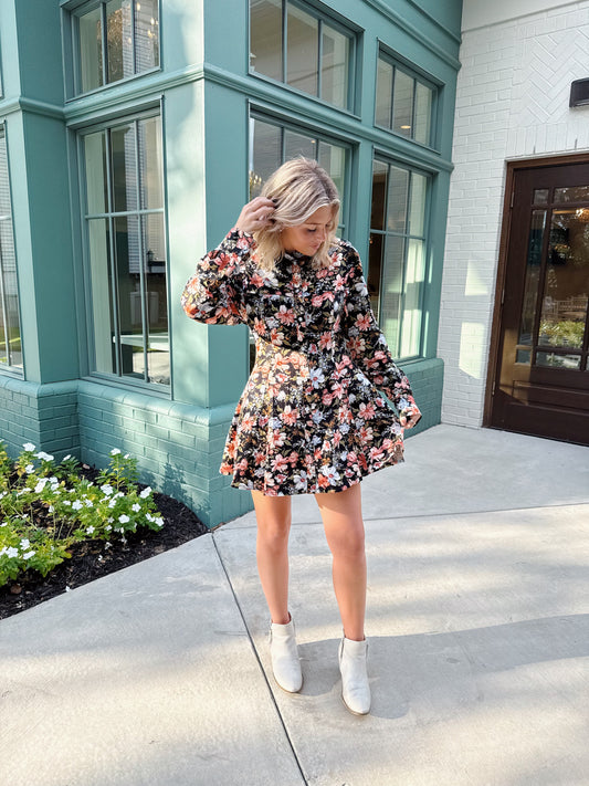 Hazel Floral Button Dress