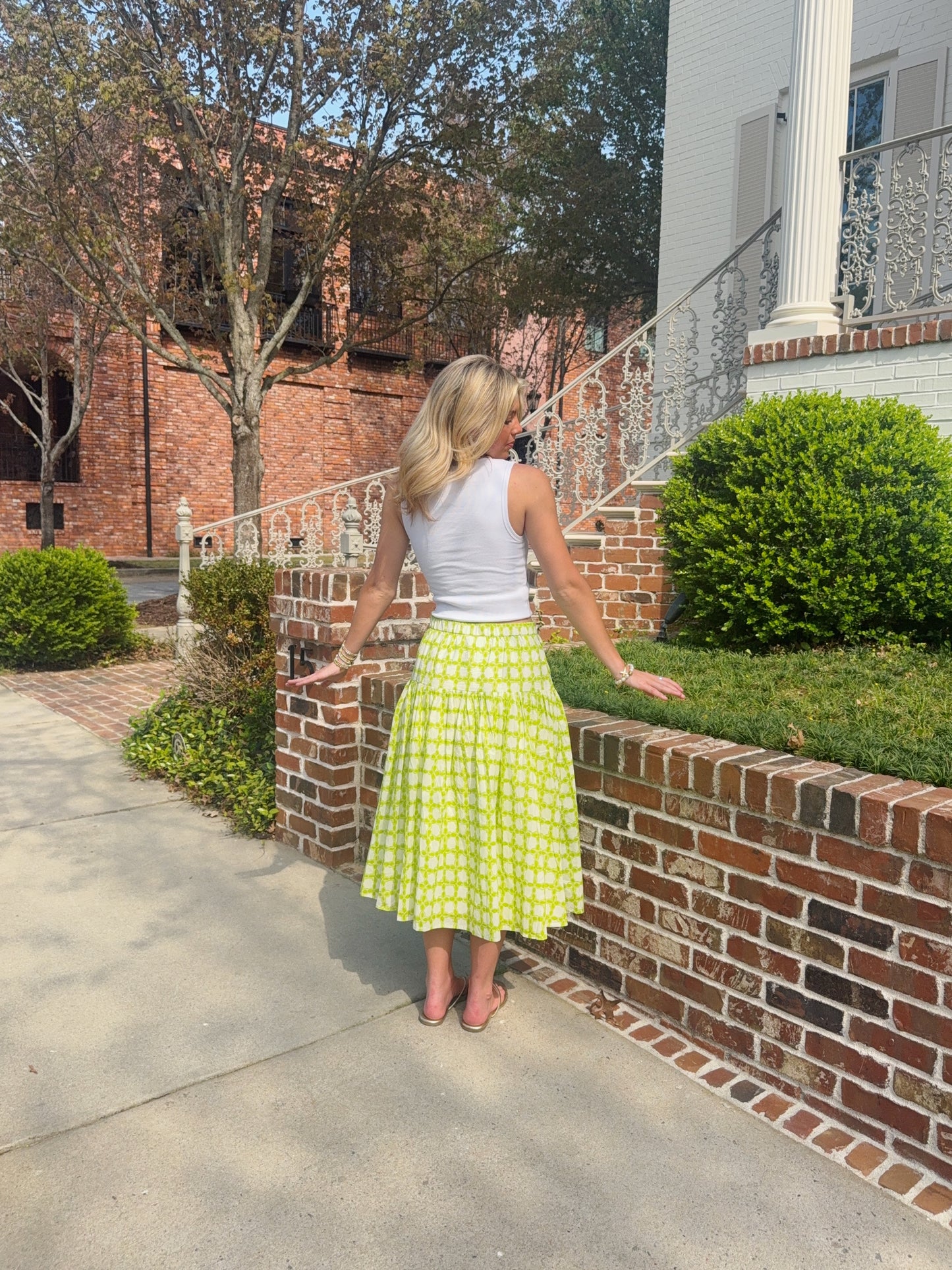 Pixie Pintuck Midi Skirt