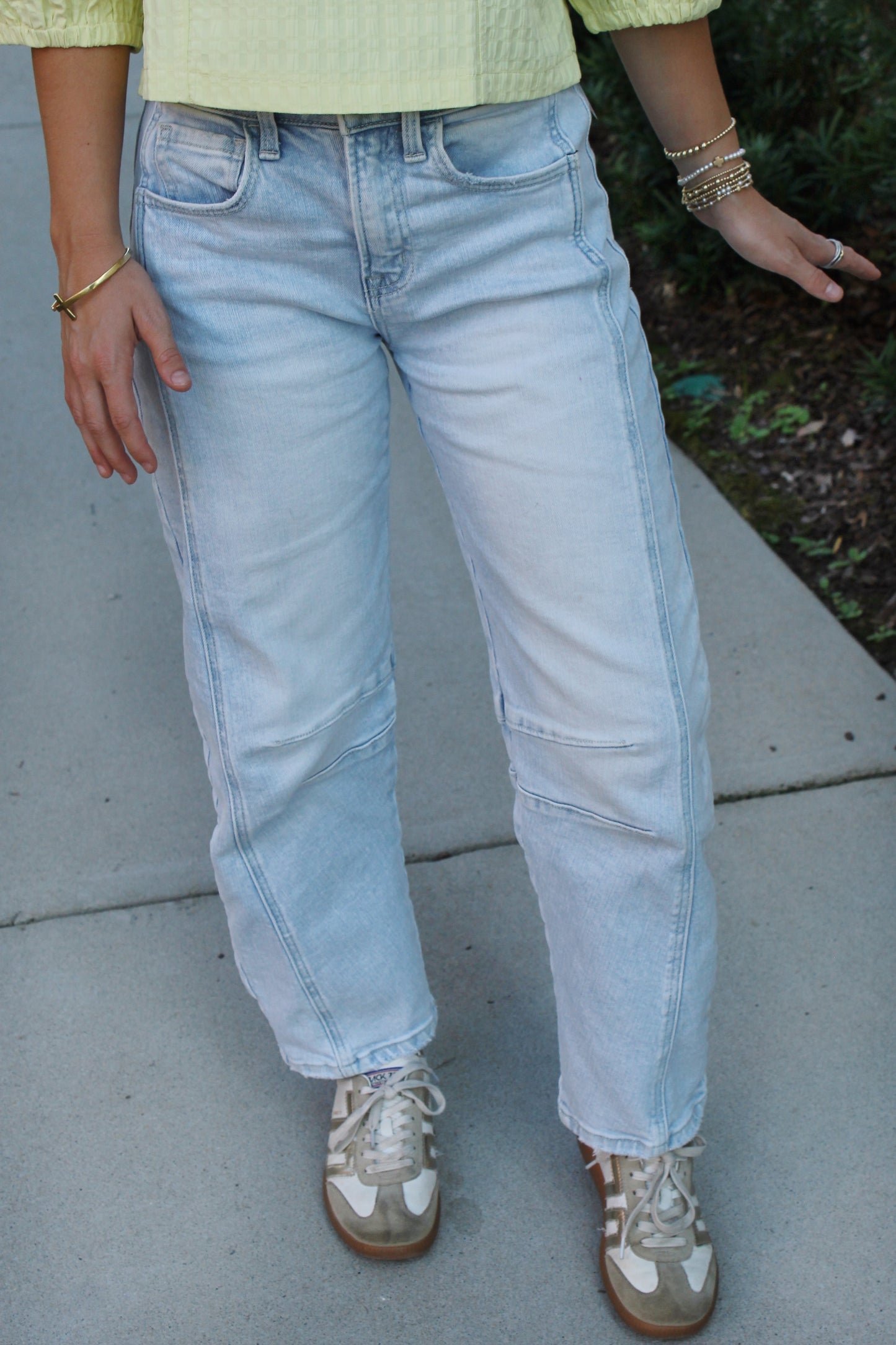 Hazel High Rise Barrel Leg Jeans