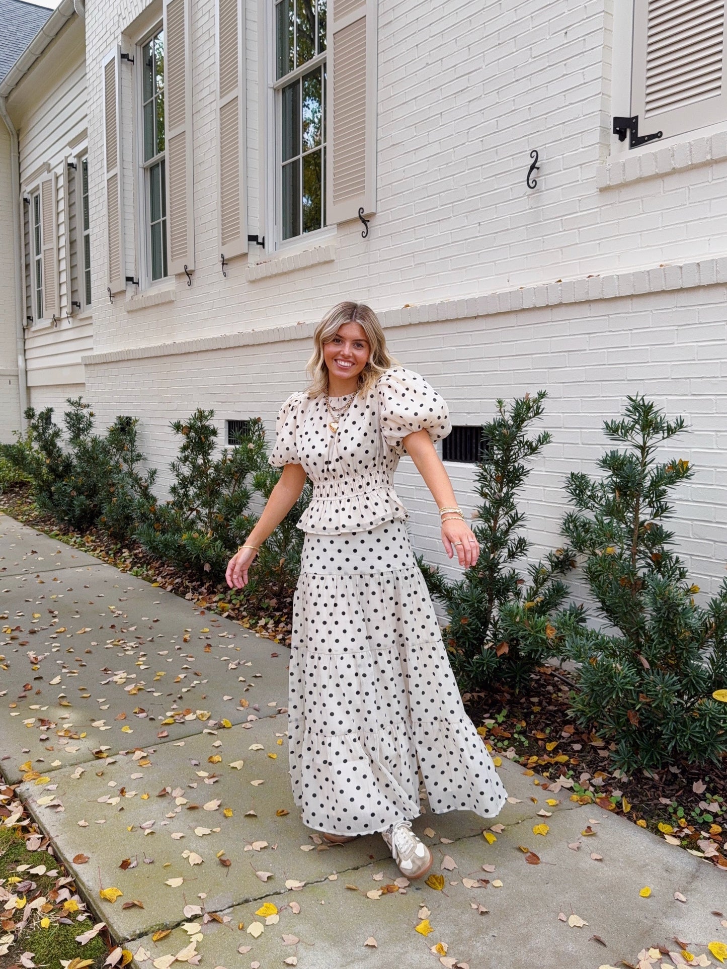 Lucy Polka Dot Maxi Skirt