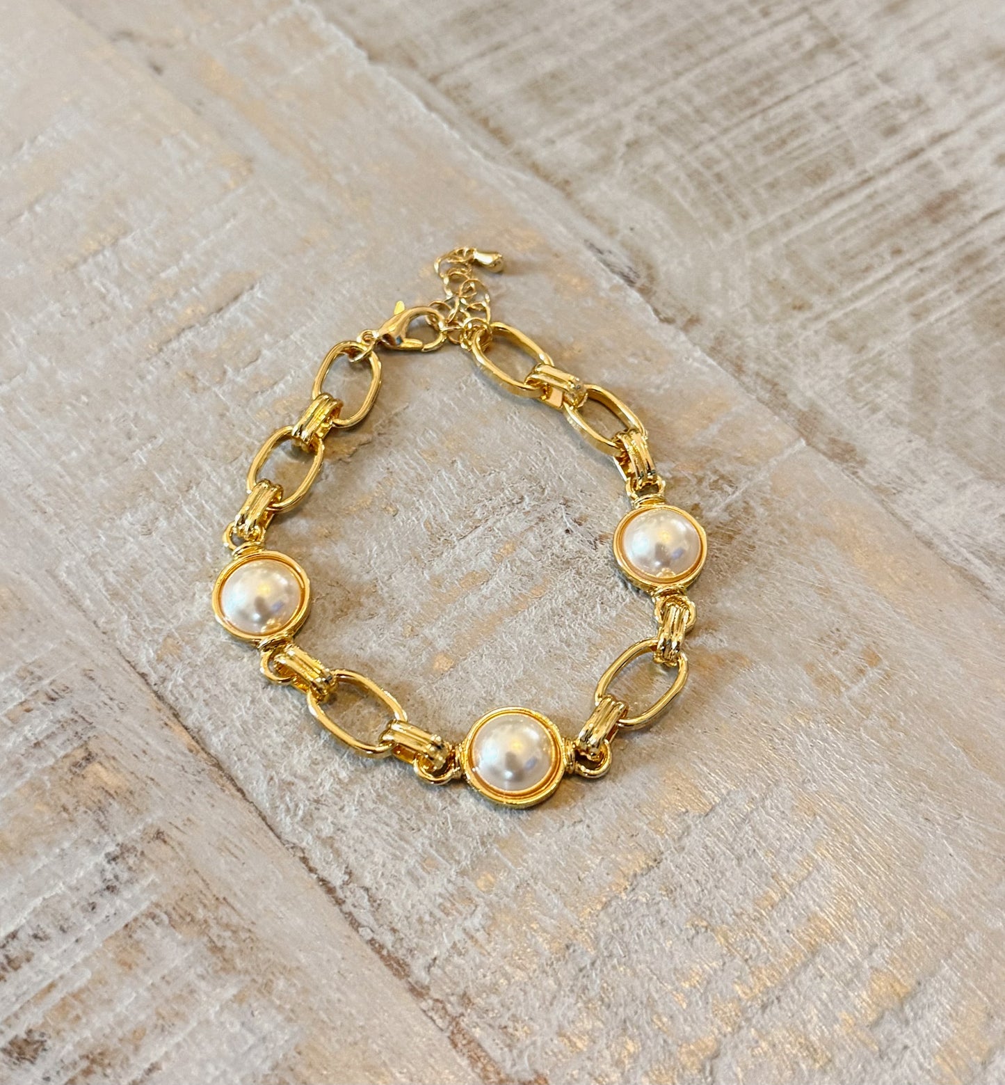 Kayla Pearl Chain Bracelet
