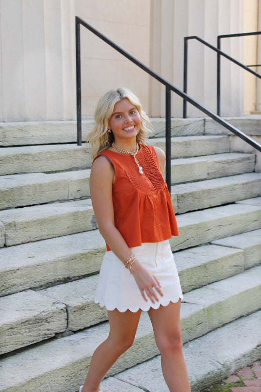 Emily Button Top