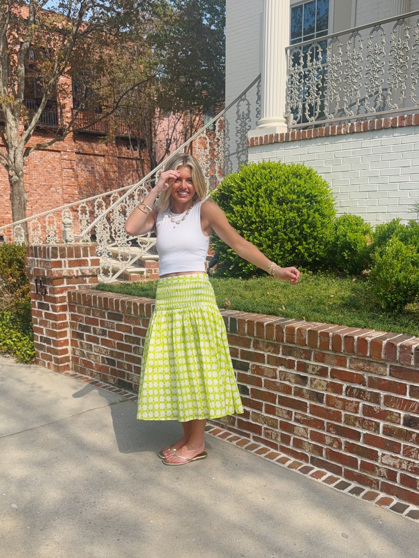 Pixie Pintuck Midi Skirt