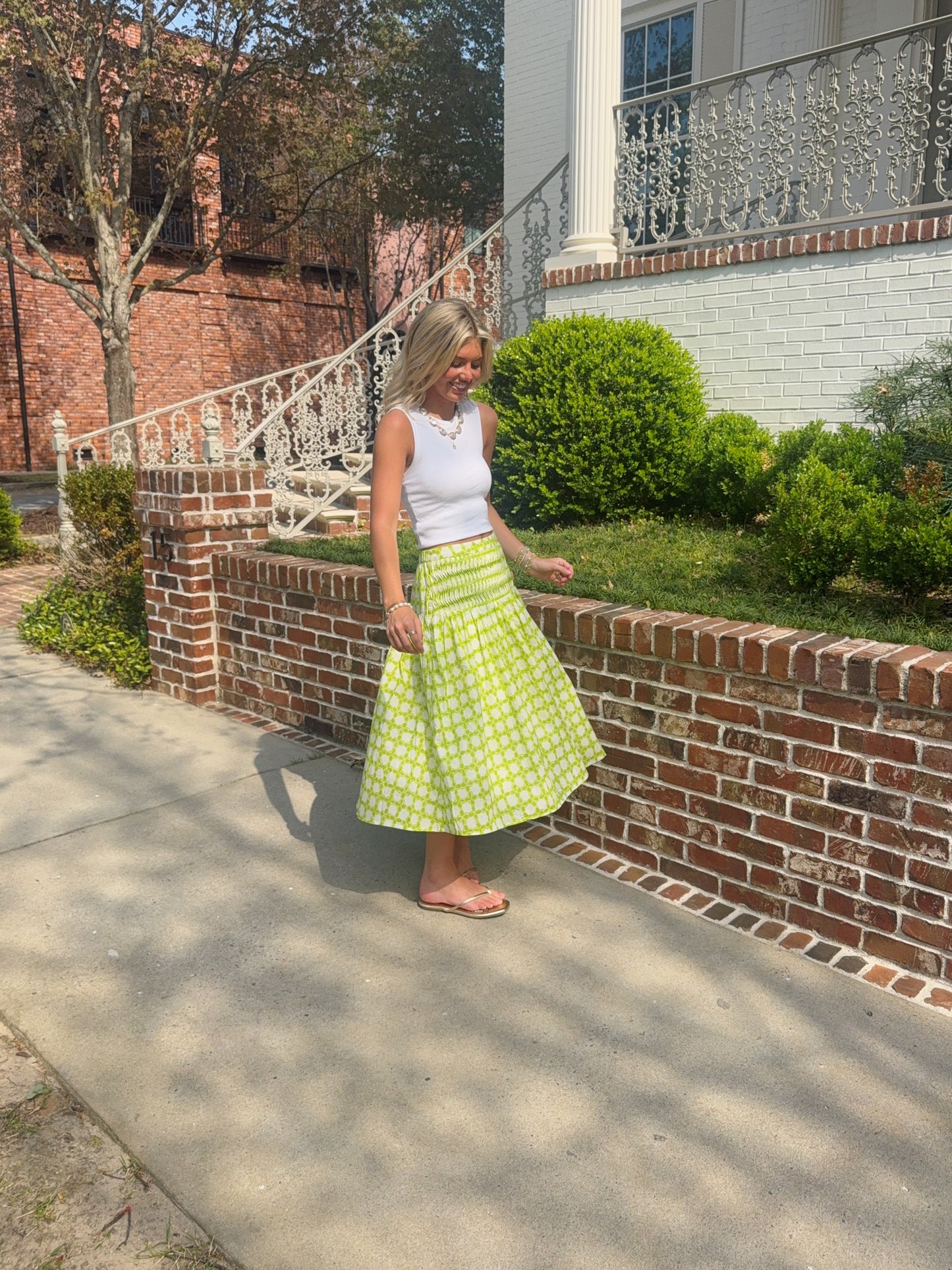 Pixie Pintuck Midi Skirt