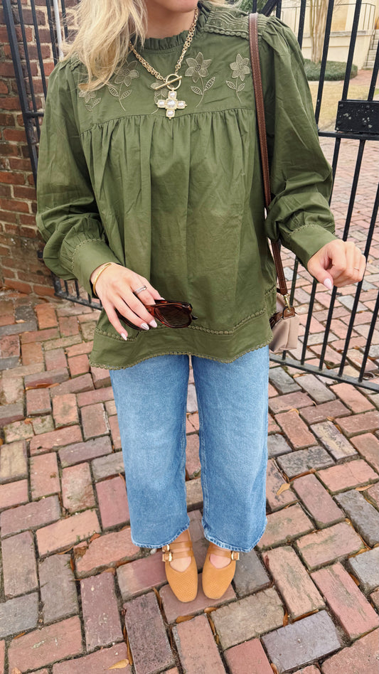 Maddie Embroidered Top