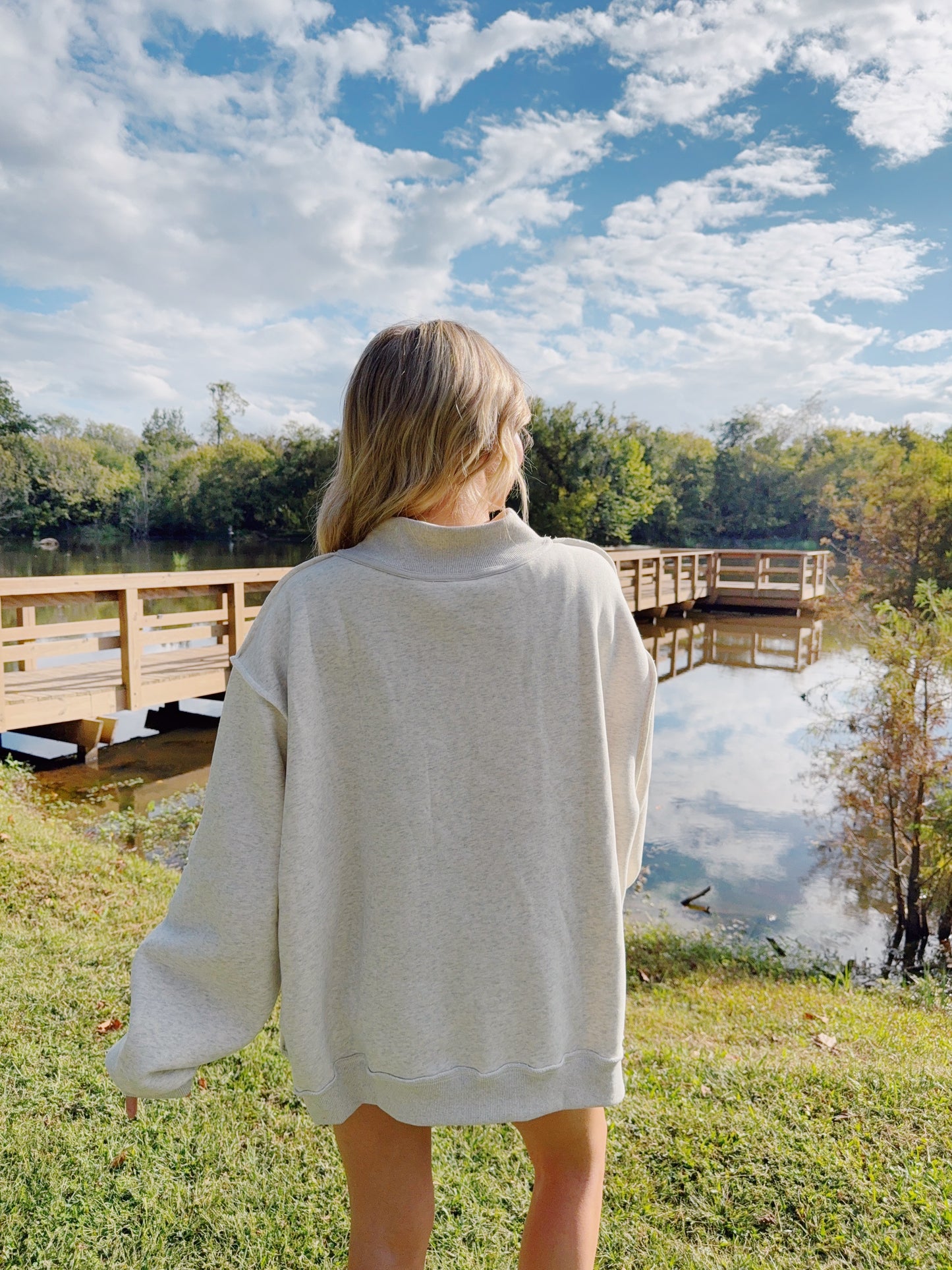 Georgia Girl Mock Neck Sweat Shirt