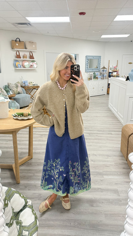 Marled Knit Cardigan