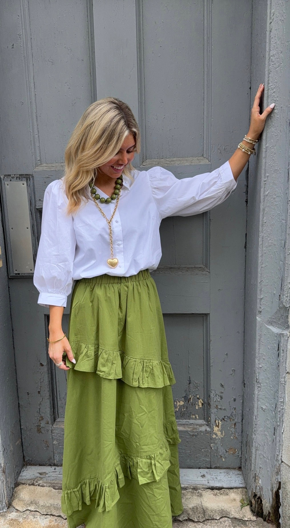 Charlotte Button Top