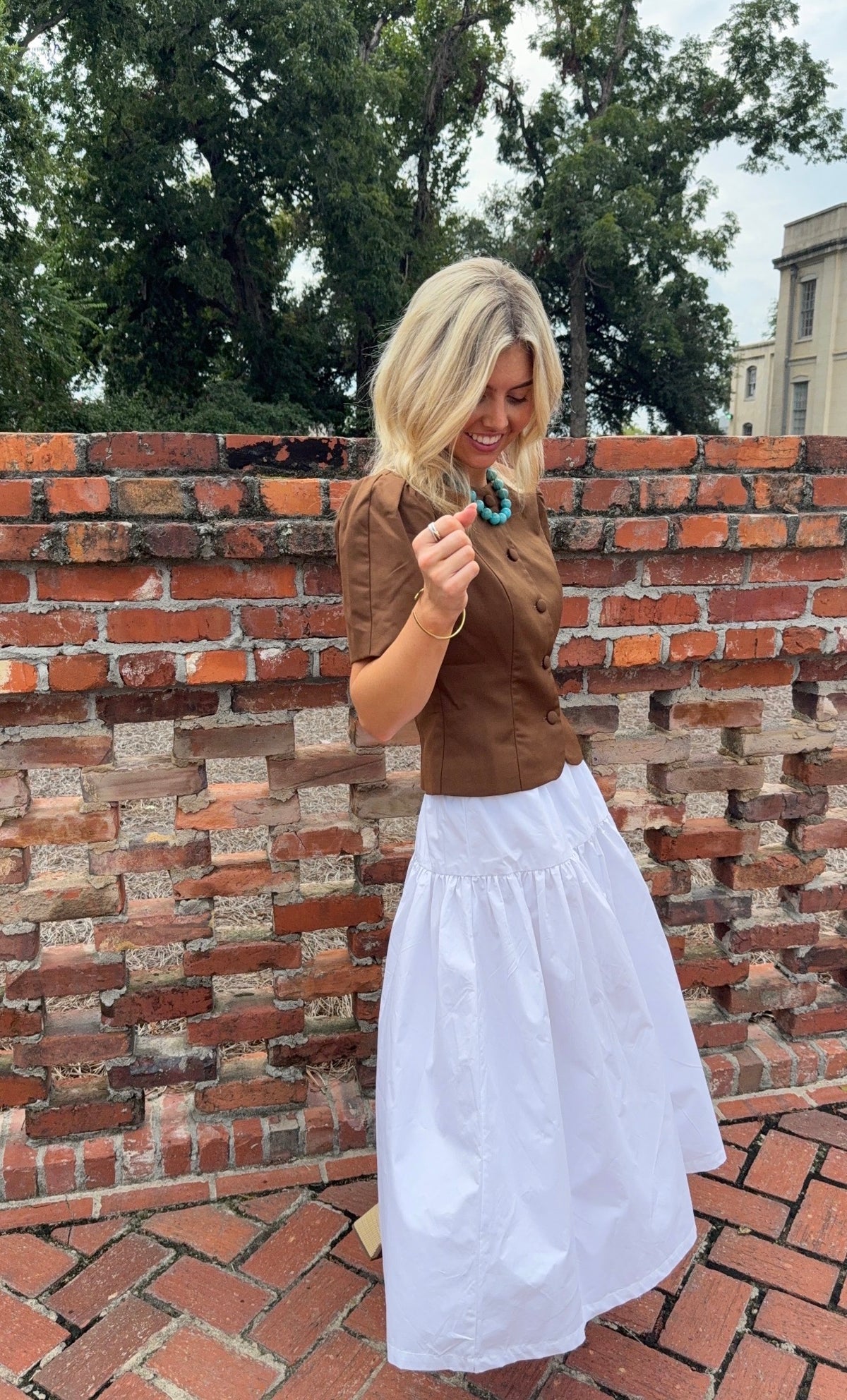 Ollie Button Top