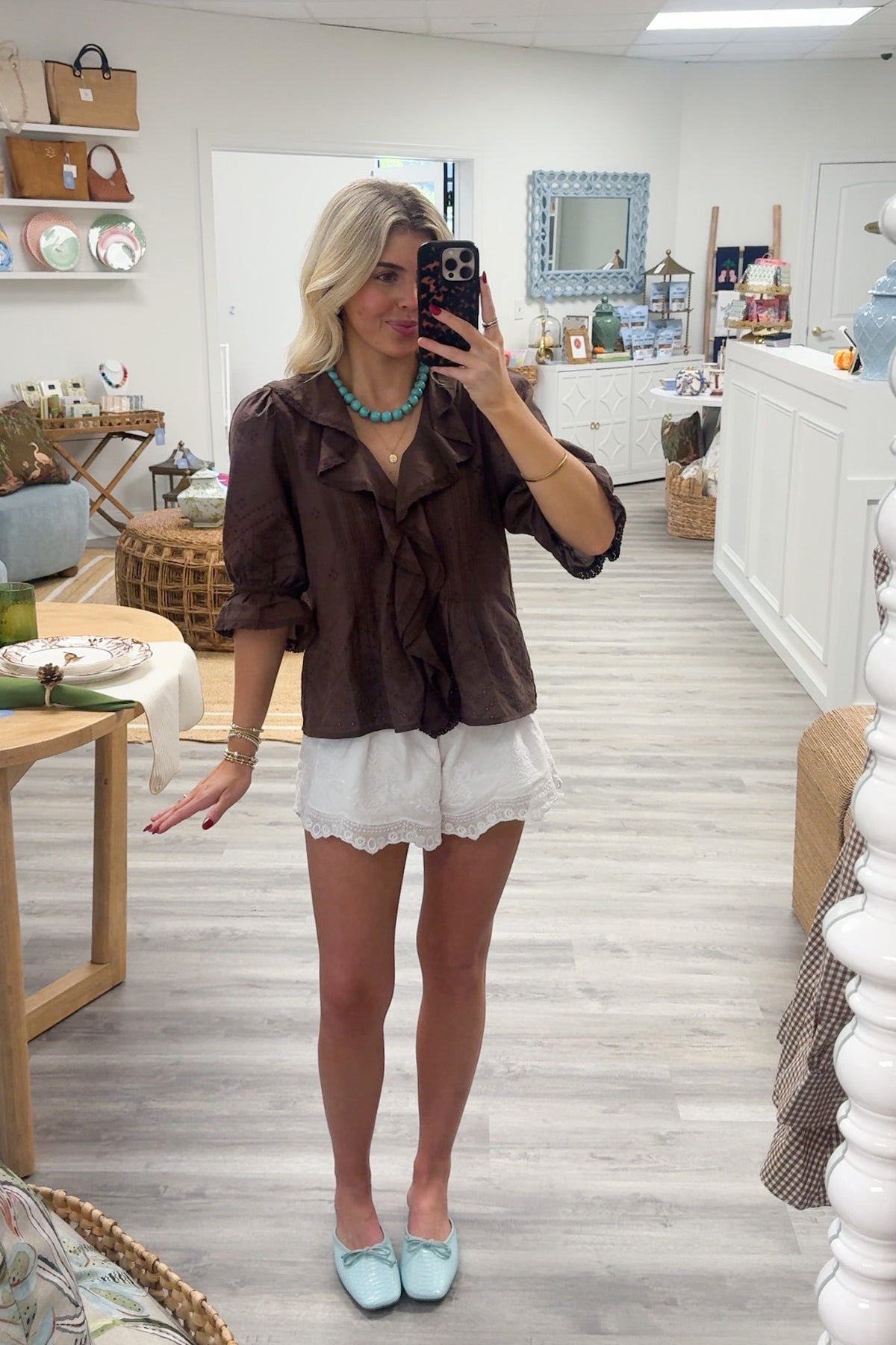 Victoria Eyelet Top