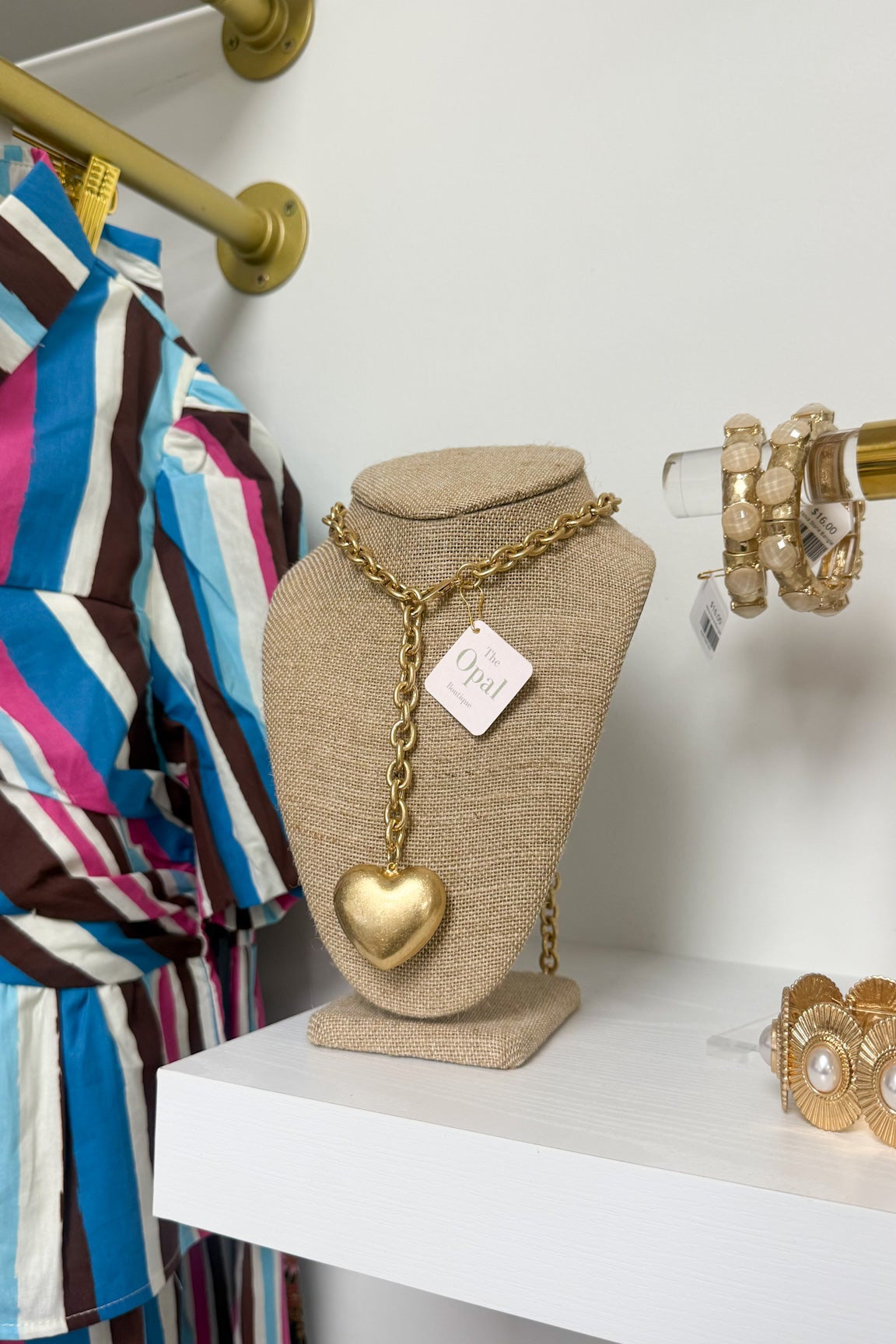 Haley Heart Chain Necklace