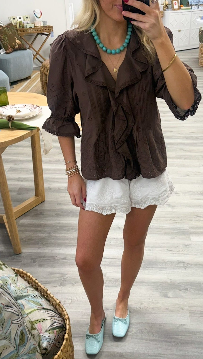 Victoria Eyelet Top