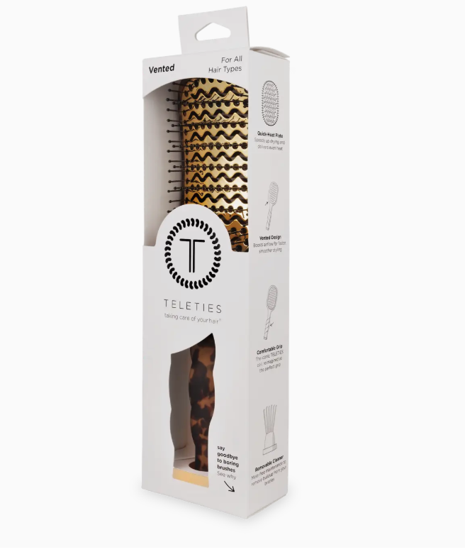 Vented Brush | Full Size | Tortoise- Teletie