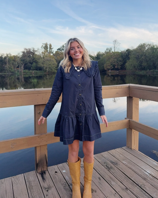 Livy Sailor Collar Mini Dress