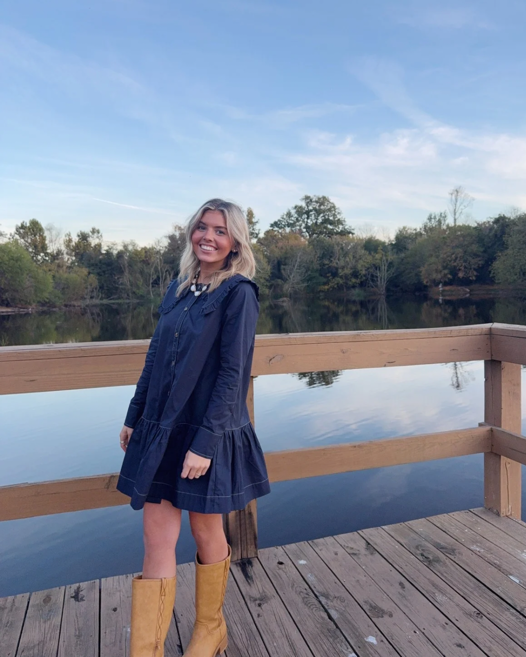 Livy Sailor Collar Mini Dress